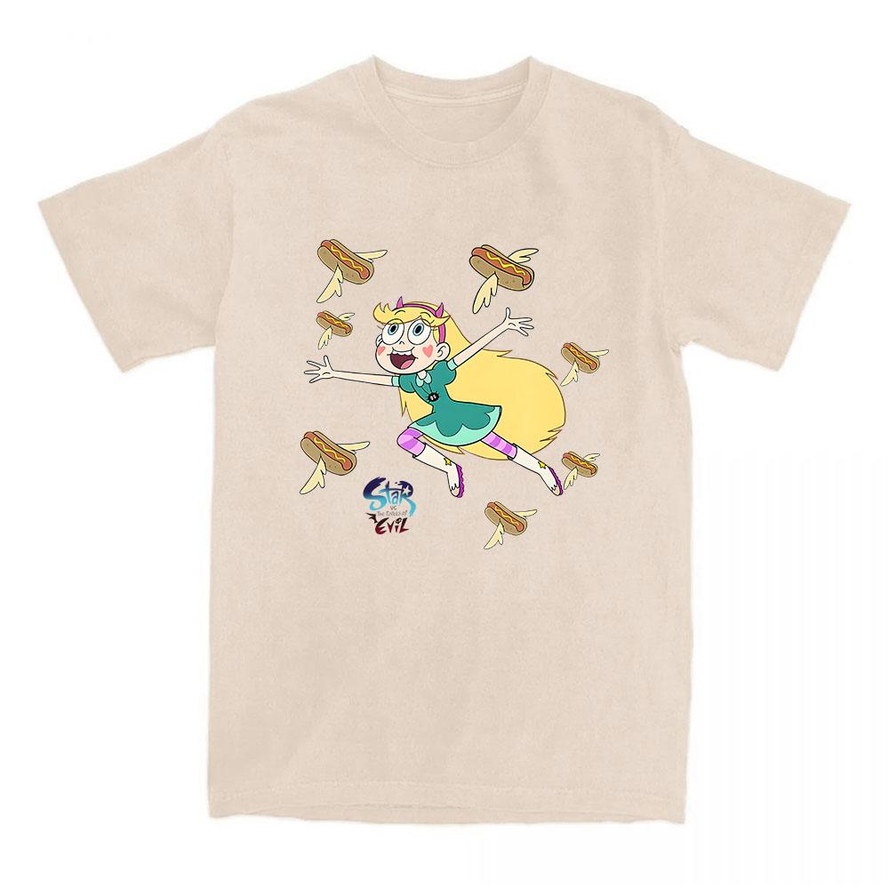 Star Vs. The Forces of Evil T-shirt Funny Cartoon Anime Graphic Tshirts Cotton Short Sleeve Female T Shirt Unisex Streetwear Tee
