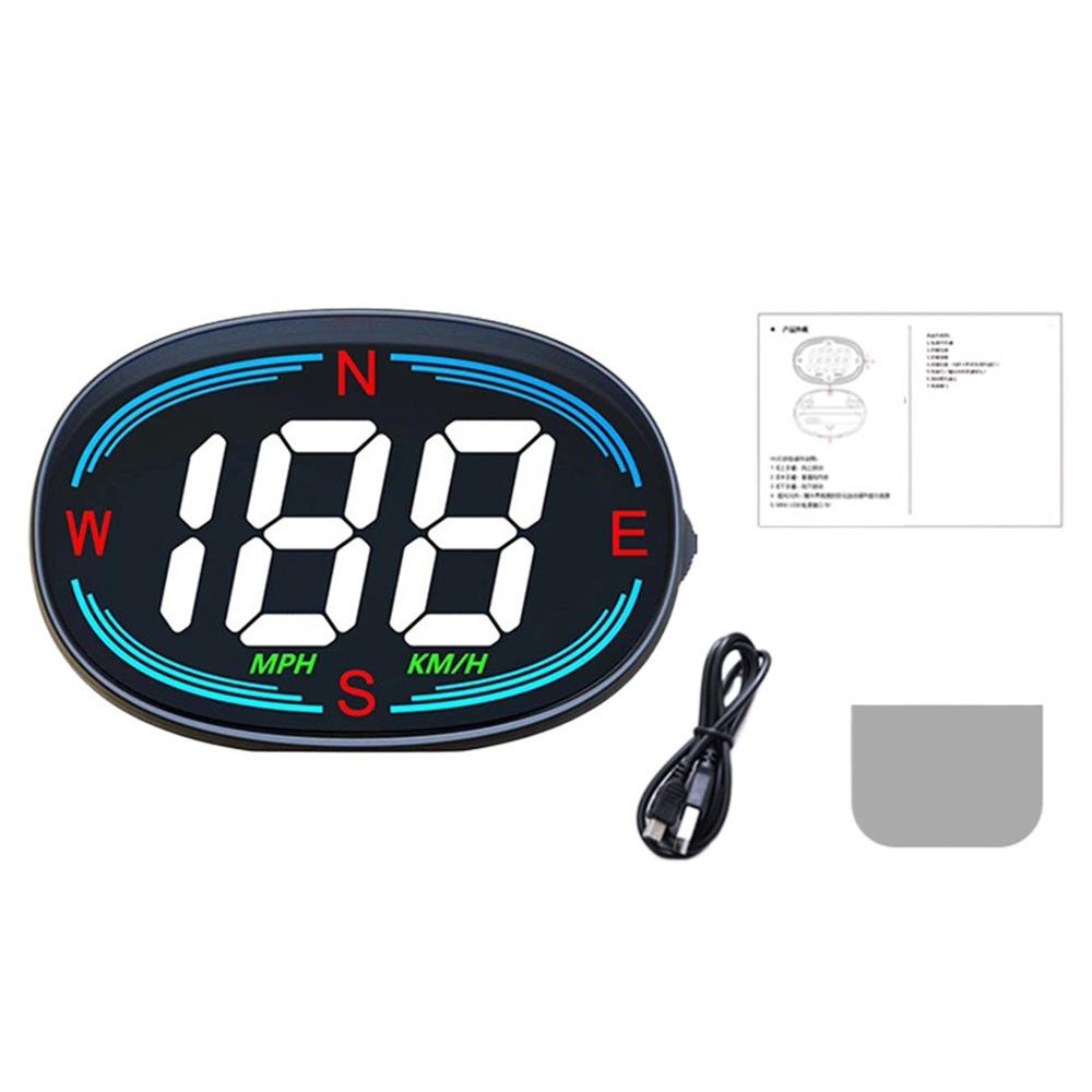 Overspeed Alarm GPS HUD Car Head Up Display Plug&Play Vehicle Speed Meter  Speed Meter