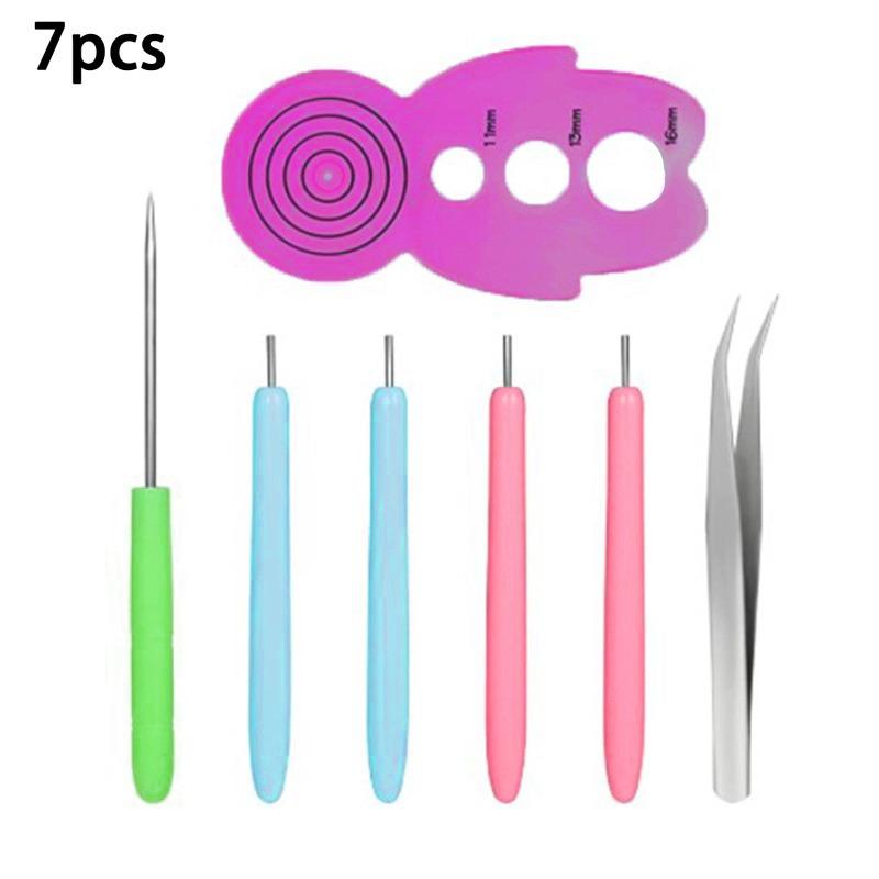 

Paper Quilling Tools Slotted Kit Handmade Rolling Curling Quilling Needle Pen For Art Crafting DIY Cardmaking Project 6pcs