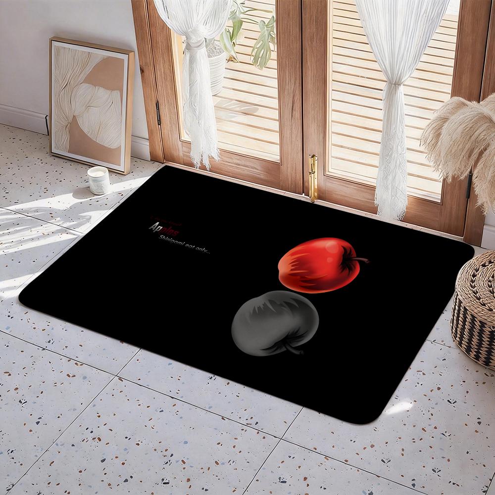 Hot Anime D Death N Note Floor Mat Eco  Flannel Doormat Non Slip Odorless Indoor Floor Rug Soft Short Plush Home Mat
