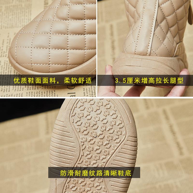 Fleece High-top Snow Boots for Women 2025 Winter New Student Ins Korean Version of Thermal Casual Shoes Cotton Shoes XXXC527