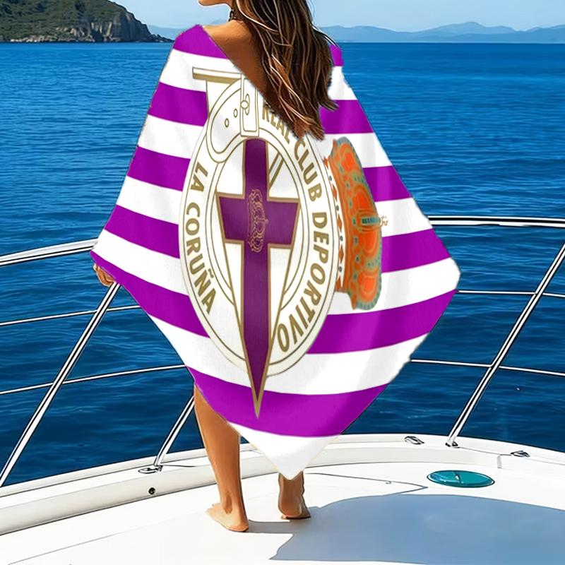 Deportivo Football Beach Towel - Soft, Absorbent Microfiber, Lightweight, Ideal for The Beach, Parties, Travel, Camping Fan Gifts