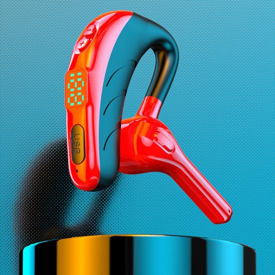 X13 Bluetooth 5.0 Sluchátko Handsfree LED Digitální Displej Jednosluchátkové Bezdrátové Sluchátko s Mikrofonem pro Fitness