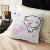 INS Puppy Seal Cartoon Decorative Room Aesthetics Pillow Case Home Decor Bedroom Sofa Bed Couch Pillow Cover 45x45