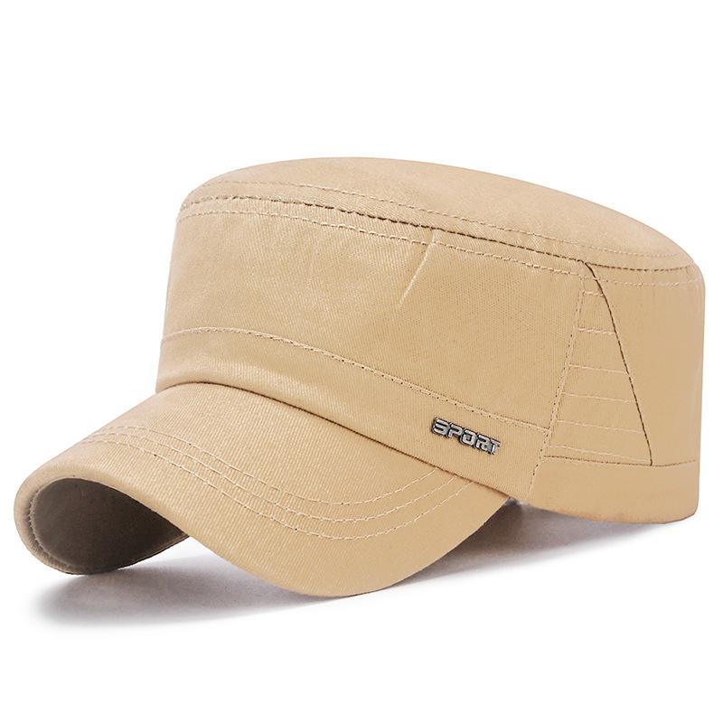 

Мужская плоская кепка Letter из хлопка с солнцезащитным эффектом бежевый