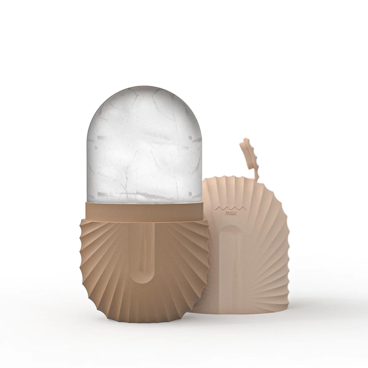 

Beauty Massage Face Ice Tray Ice Roller Facial Ice Compress Anti-puffy Face Ice Tray Beauty Supplies Silicone Ice Tray кавовий