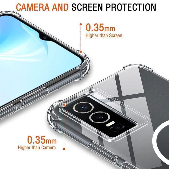 Protective Case - E.F.CONNECTION - Vivo Y76 5G - Silicone - Transparent - Shockproof