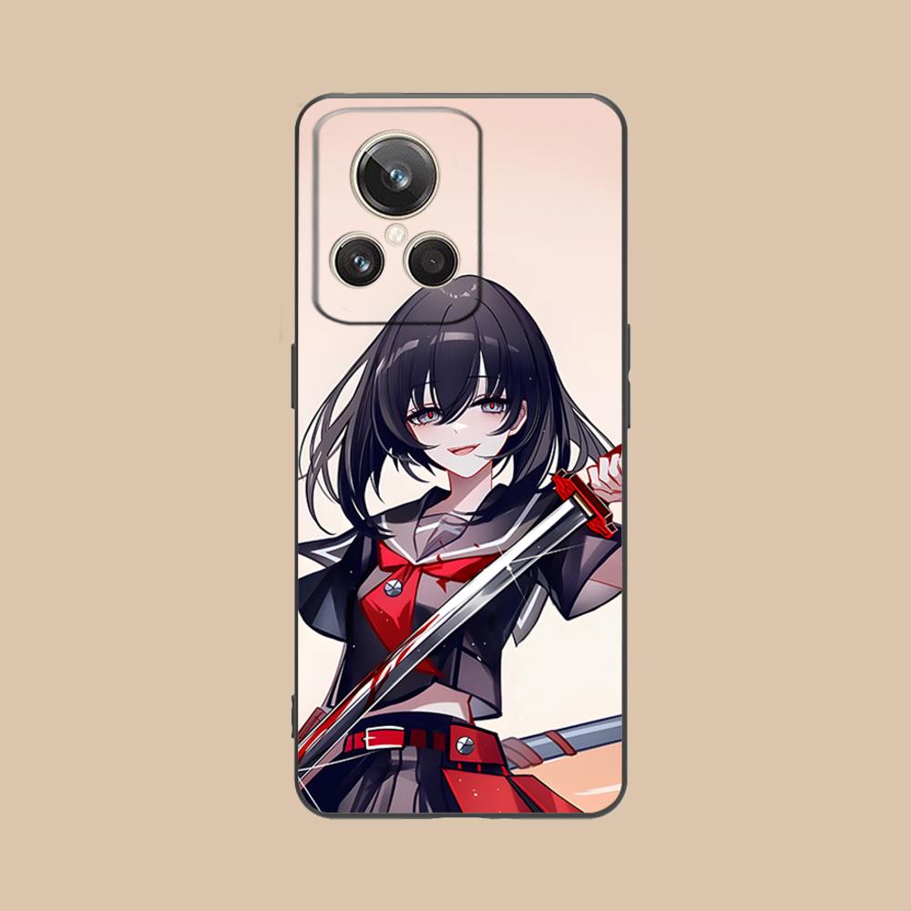 Akame Kurome Matte TPU Mobile Phone Case for Realme GT 8 Neo Pro C75 73 71 C67 65 C55 53 C35 31 C20 15 Colorful Cover