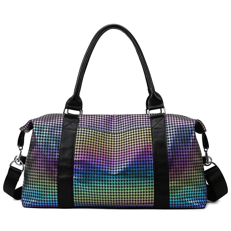 

Яркая женская дорожная сумка для фитнеса с тележкой и сумочкой — бесплатная доставка