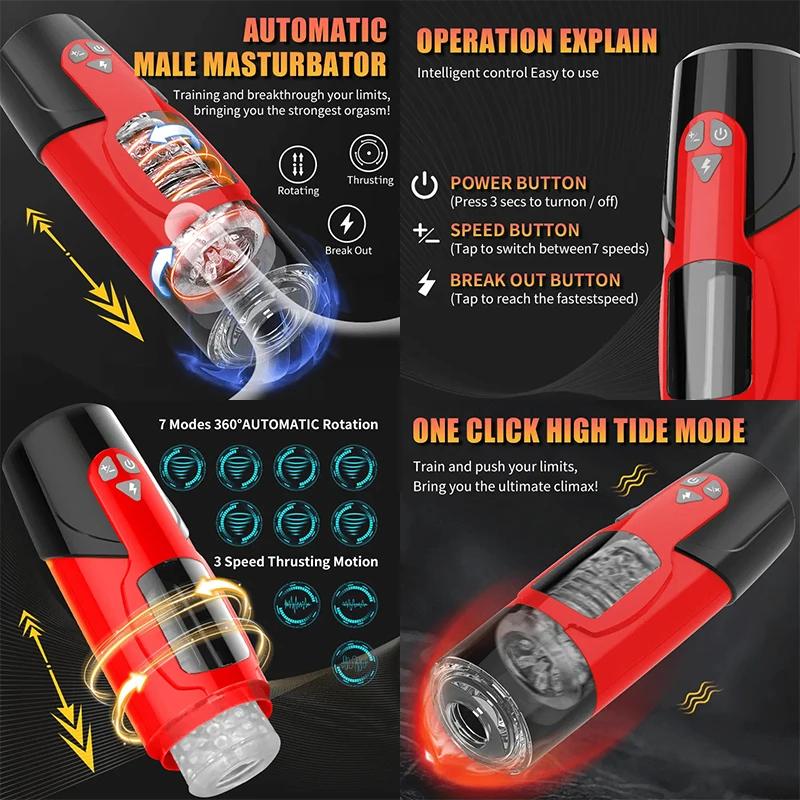 Adult Toy Man Vaginal Masturbators For Men Double Ended Didlo Sex Toys Men Ass Sexual Vagina Ass Blowjob Sucking Machine Toys