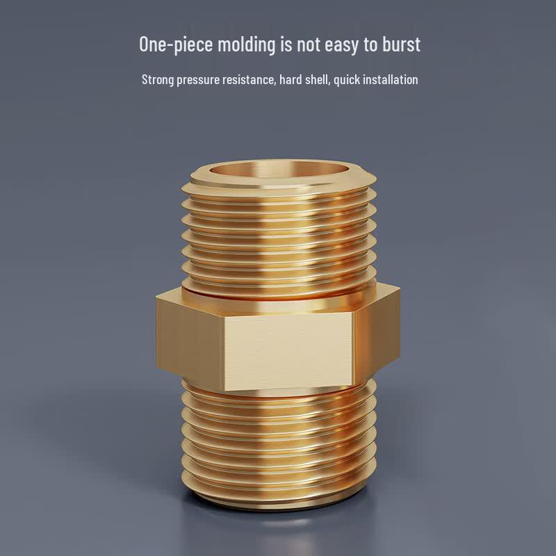 CVBAB Brass Threaded Pipe Nipple Connector