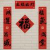 Calligraphy 2026 New Year Door Couplet Set Magnetic Fu Character Sticker  Corridor