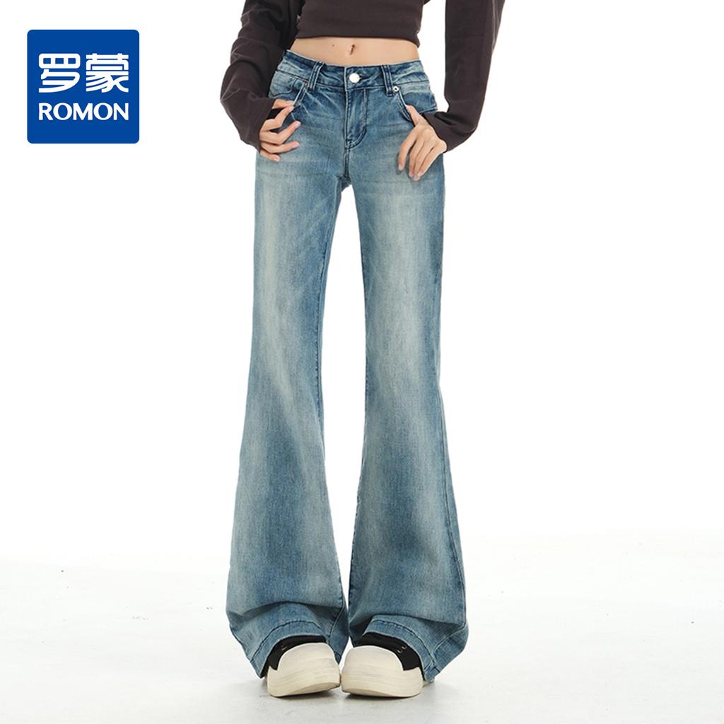 Romon Spring and Autumn Women's Jeans
