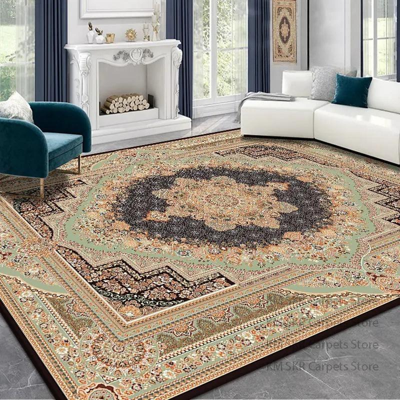

Retro Persian Luxury Carpet for Living Room Home Decoration Lounge Rug Soft Bedroom Carpet Non-slip Bedside Mat Washable 200x300 80x120cm