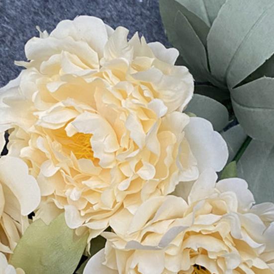 Yousheng Artificial Peony Bundle UV Resistant Faux Peony Flowers Realistic Fake Peony Branch for Home Decor Party Wedding Centerpiece Floral