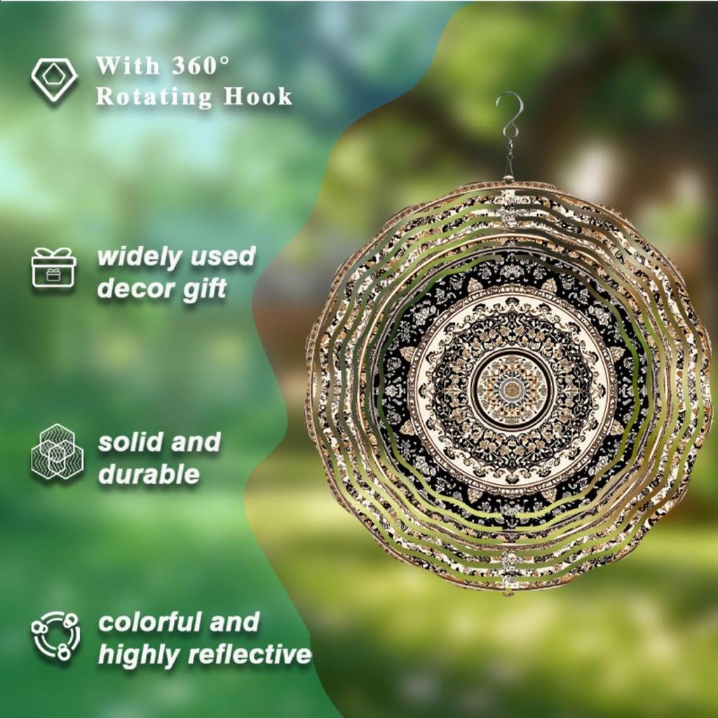 Wielowarstwowy wiatrak do dekoracji domu i ogrodu Styl klasyczny Ozdoba zewnętrzna na każdą porę roku Nie wymaga prądu