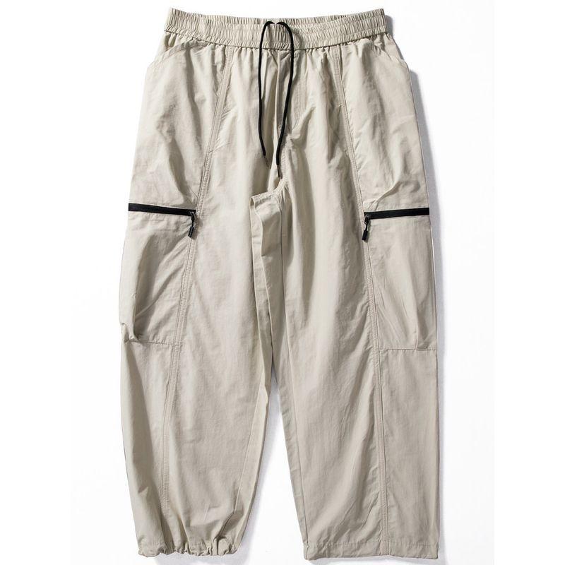 Cargo Pants Men's Spring and Summer Thin Mountain Outdoor Quick-Drying Function Pants Trendy Wide Leg Loose Straight-leg Casual Pants Men