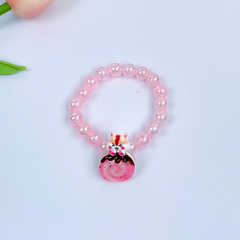 Cartoon Mermaid Pendant Beaded Bracelet for Girls