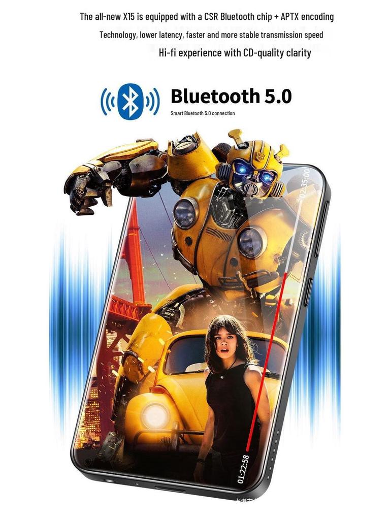 WLAN-fähiger MP4/MP5-Player: Tragbares Vollbildgerät für Musik, Video, Bluetooth und E-Book-Lesen