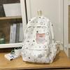 Korean Schoolbag Junior High School Girls Ins Fresh Stars High Value Backpack High School Students Large Capacity Lightweight Backpack