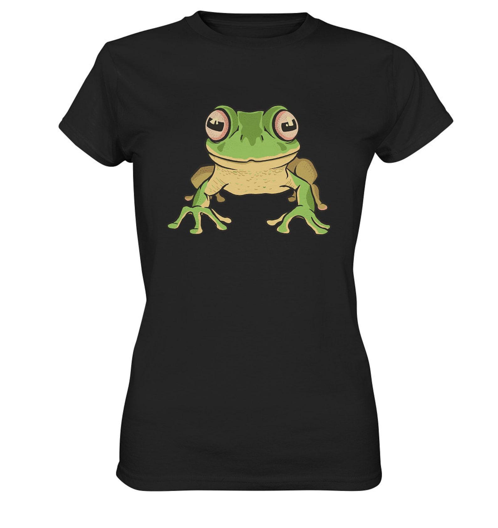 Frog shirt amphibians frogs gift idea frog motif tshirt S