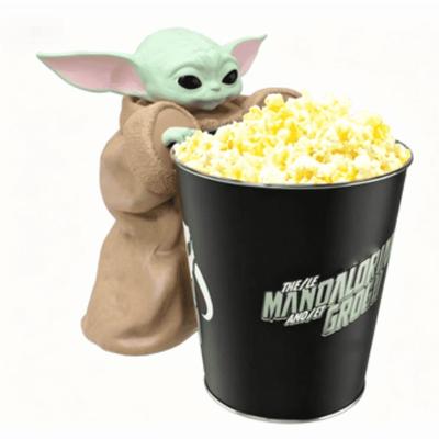 Popcorn-Eimer mit angebrachter Charakterfigur Snackbehälter fürs Kino Langlebiges Kunststoffmaterial Geeignet für den Gebrauch zu Hause und im Kino