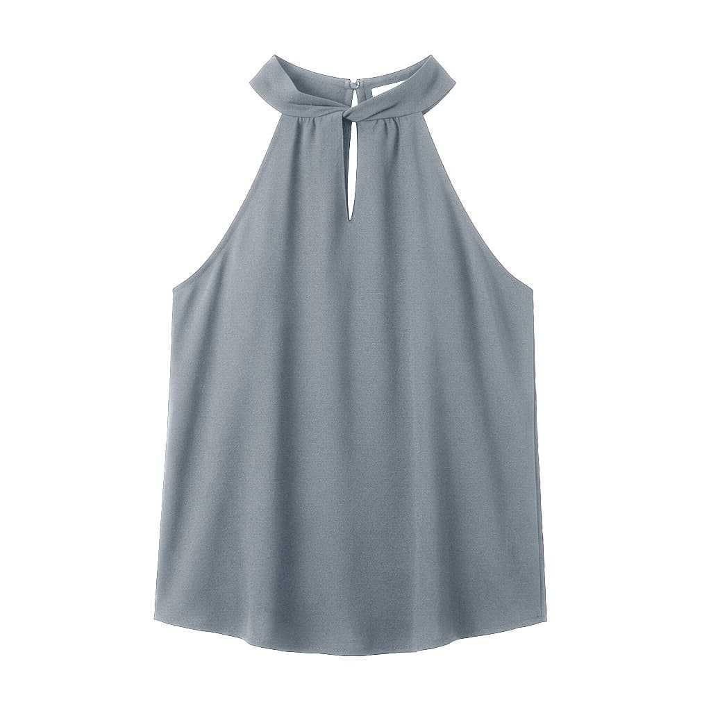 2026 European-American Women's Summer Solid Lace-up Sleeveless Tank Top