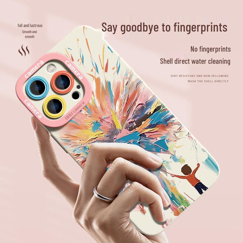 XP Anti-Drop Cartoon Silicone iPhone Case with Lanyard