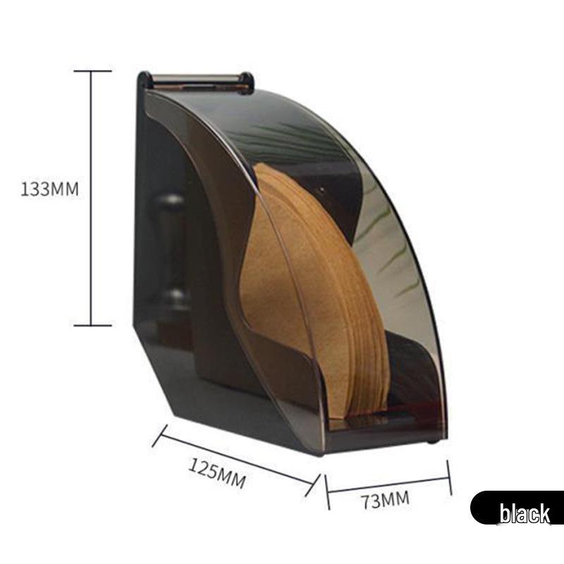 V60 Coffee Filter Paper Holder with Cover - Dust-Proof Storage Box for Hand-Brewed Filters