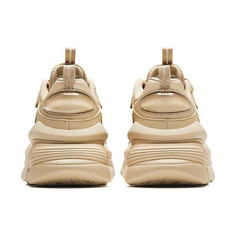 New Anta Abrasion Resistant Breathable Low Top Casual Shoes Women's Beige 122418885-6