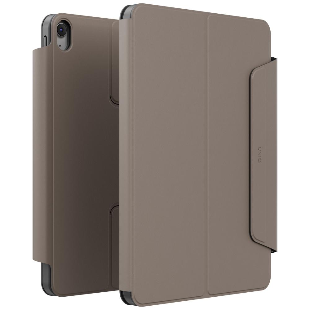 UNIQ Rovus Snapmount Magnetiskt 360° Roterbart Avtagbart fodral för iPad 11" A16 (2025) / iPad 10.9" 10:e generationen (2022) grå