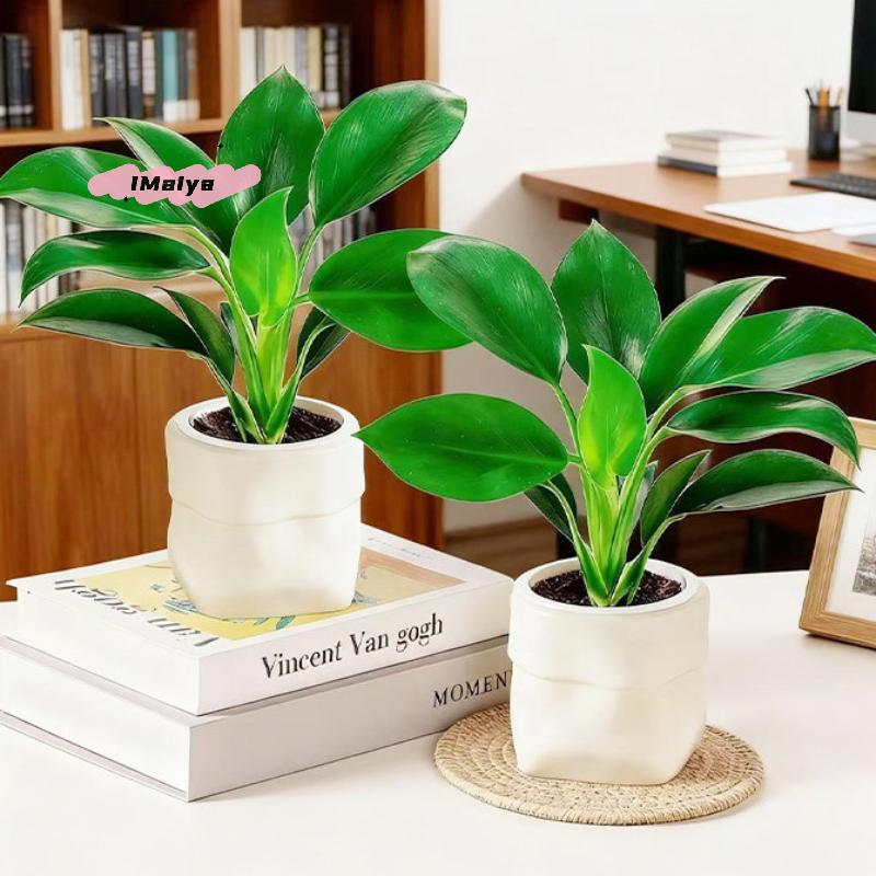 M-Mini Self Watering Flower Pot Fish Tank Plastic Plant Pots Self Watering Planter Pot Vase For Home Decoration