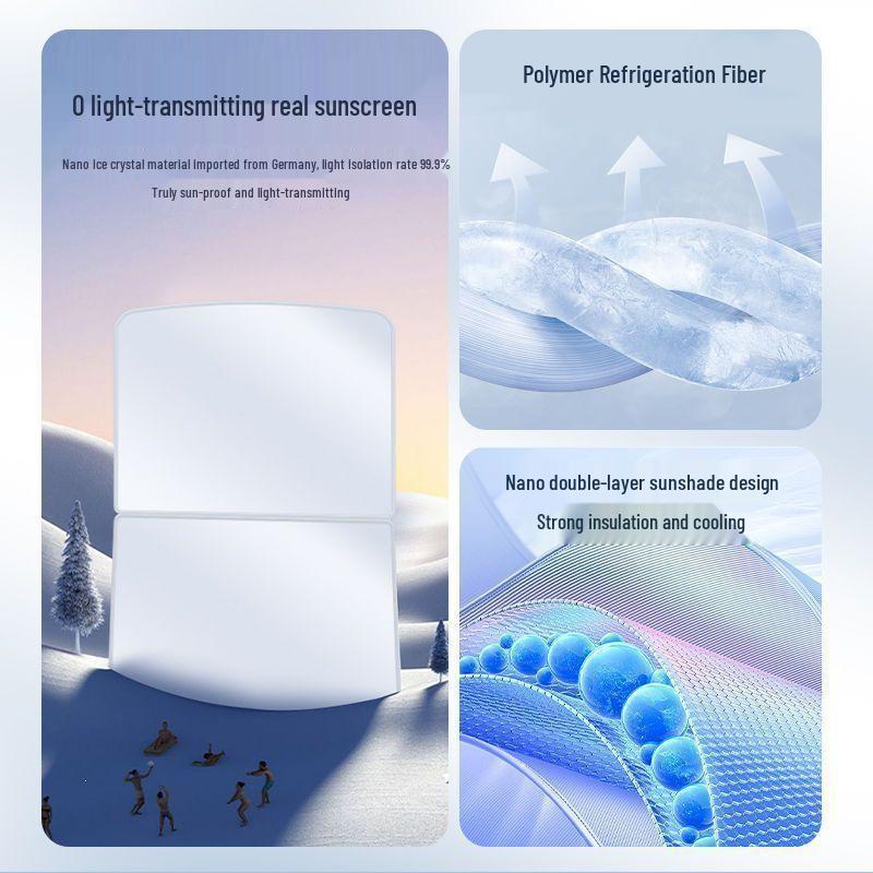 Tesla Model Y & 3 Sunroof Suede Sunshade: Electrostatic Adsorption Sun Protection & Heat Insulation