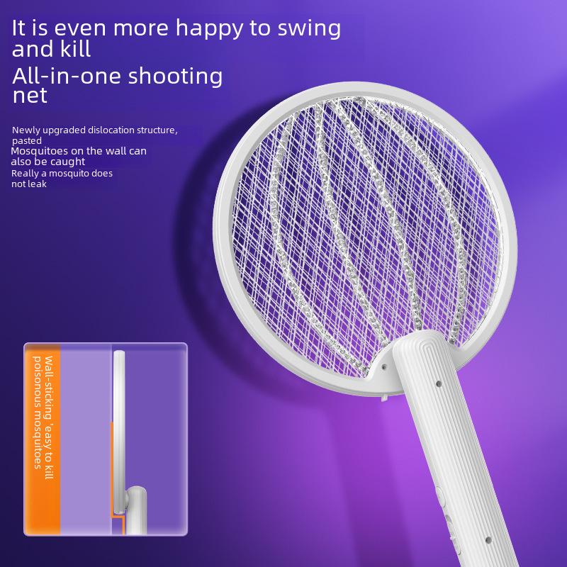 2023 4-in-1 Foldable Electric Mosquito Swatter & Trap with Rechargeable Light