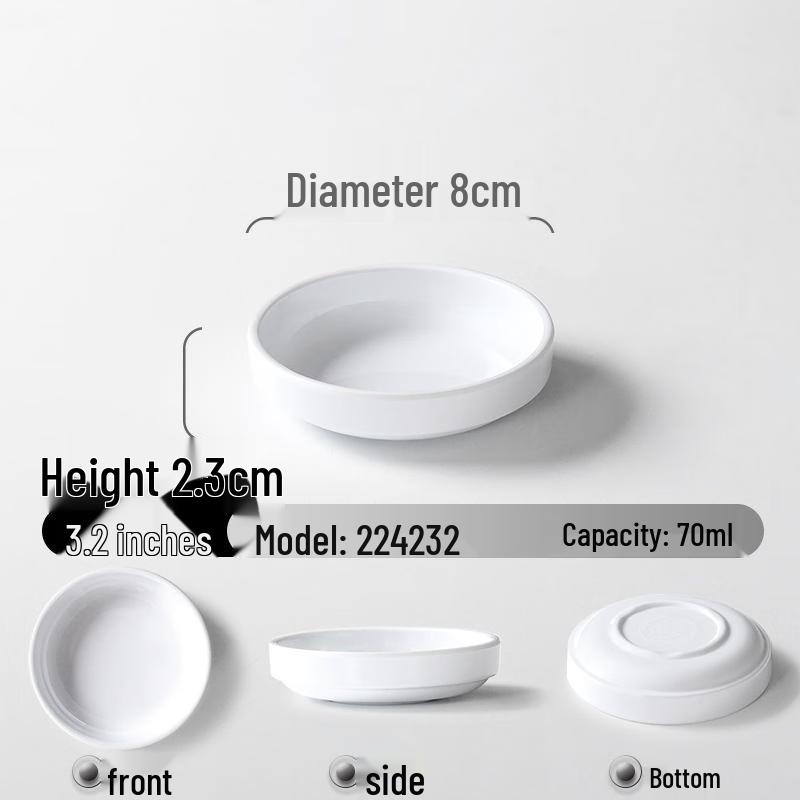 Heerli 10-Pack Commercial Melamine Rice Bowls