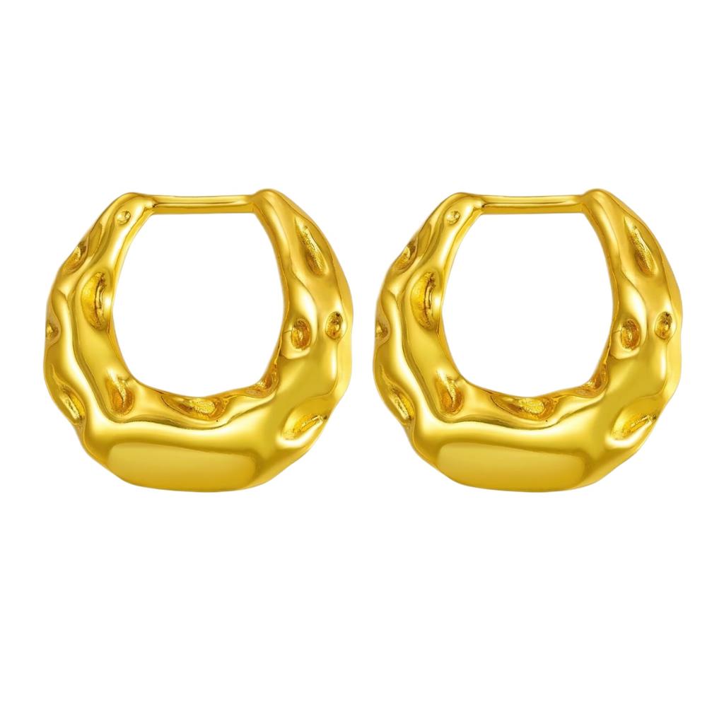 Boucles d'Oreilles en Acier Inoxydable pour Femmes Vintage Luxe Élégant Bijoux en Acier Titane