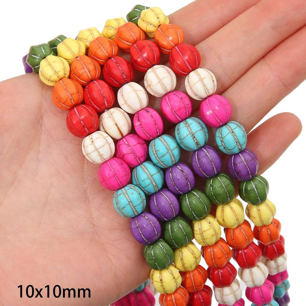 Synthetic Colour Turquoise Various Shapes of Colour Beads For Handmade Bracelet Necklace Keychain DIY Craft Jewelry Making Accessories