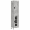 Highboard Concrete Grey 34.5 x 34 x 180 cm Particleboard