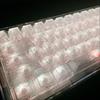 White Snowflakes Key Caps Imitation Carbon Fiber Side Printed PBT Transparent Keycap for Mechanical Keyboard 68 75 87 95 108