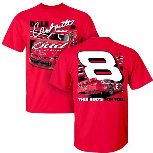2 SIDES Dale Earnhardt Jr This Bud s For U Shirt Red Unisex S-5XL E1408 Unisex T-Shirt Graphic Tee XXXXL