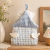 Stripe Grid Tissue Box Cover House Shaped Napkin Holder Modern Hanging Tissue Holder  Dormitory