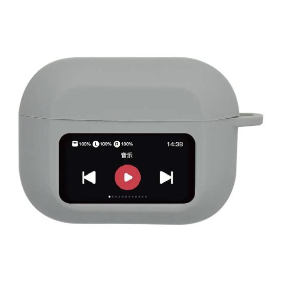 Bluetooth-compatible Earbud Silicone Case for AirPods Shockproof Wireless Earphone Charging Case Cover with Screen Headphone Protective Shell Sleeve