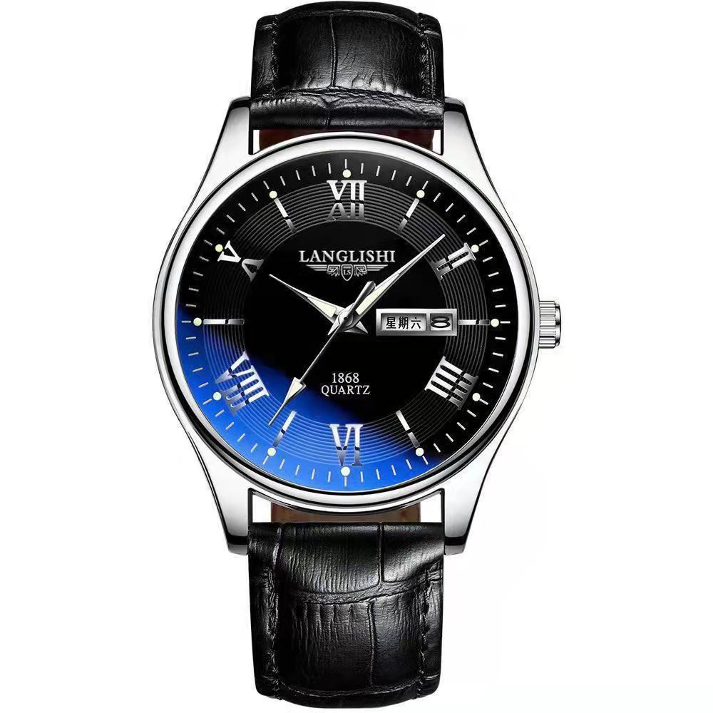 

Waterproof Mens Quartz Watch With Luminous Dial And Calendar For Business And Sports Use Style O