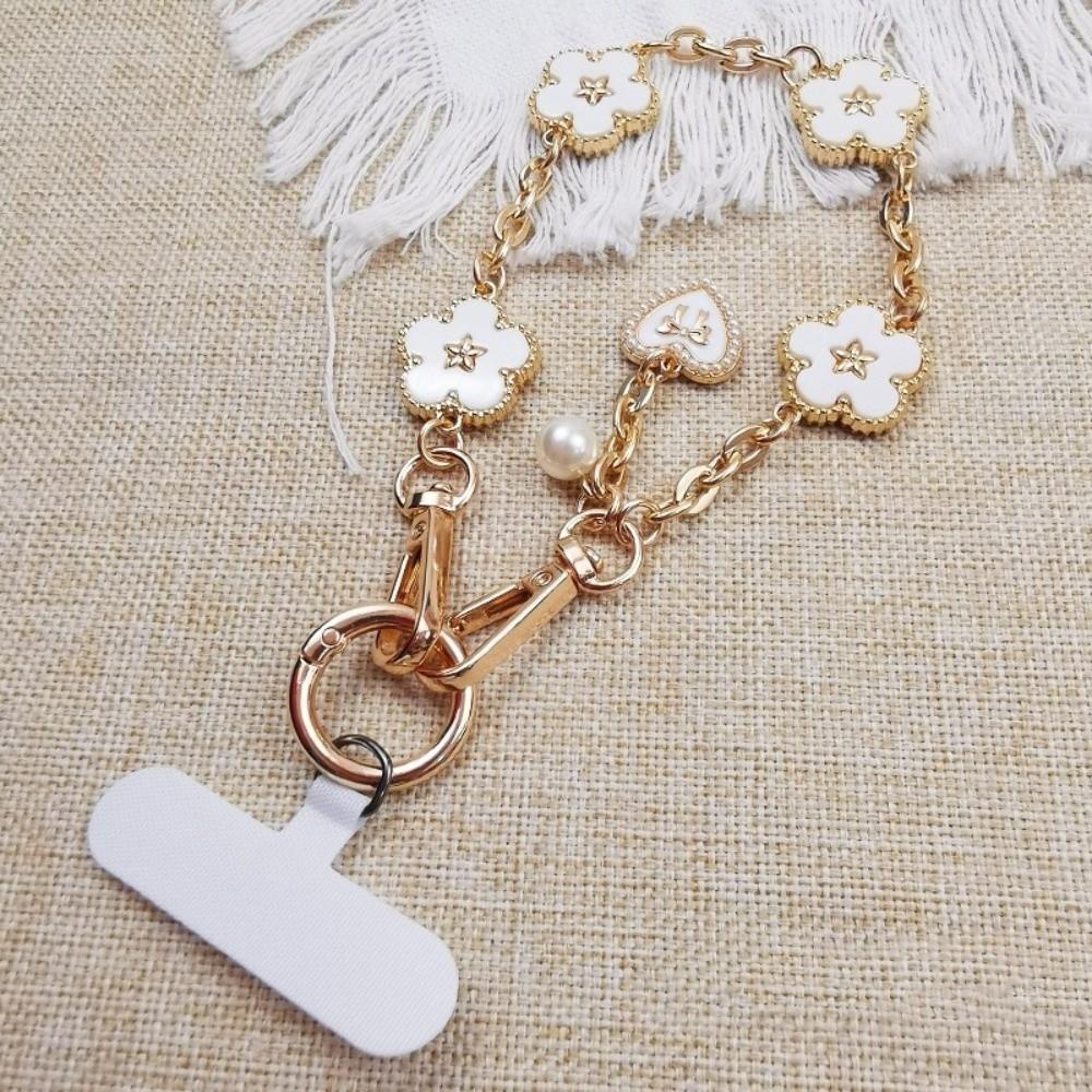 Flower Cell Phone Chain Pendant Mobile Phone Lanyard Jewelry Gift Mobile Phone Strap New Year Gift