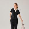 Skechers Solid Color Breathable Comfortable Polo Shirt Women tops L226W030-0018