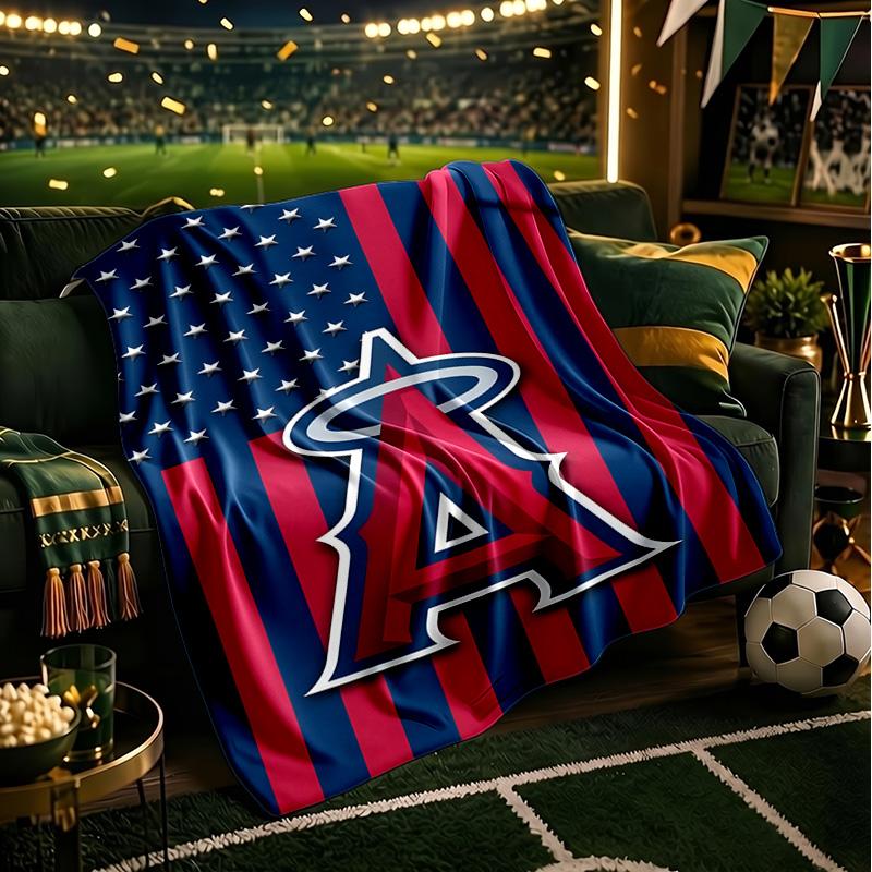 Anaheim Braves Graffiti Art Blanket Lightweight Flannel Bedding Blanket Perfect for Travel, Camping, Living Rooms, Offices, Sofas, Fan Christmas gift