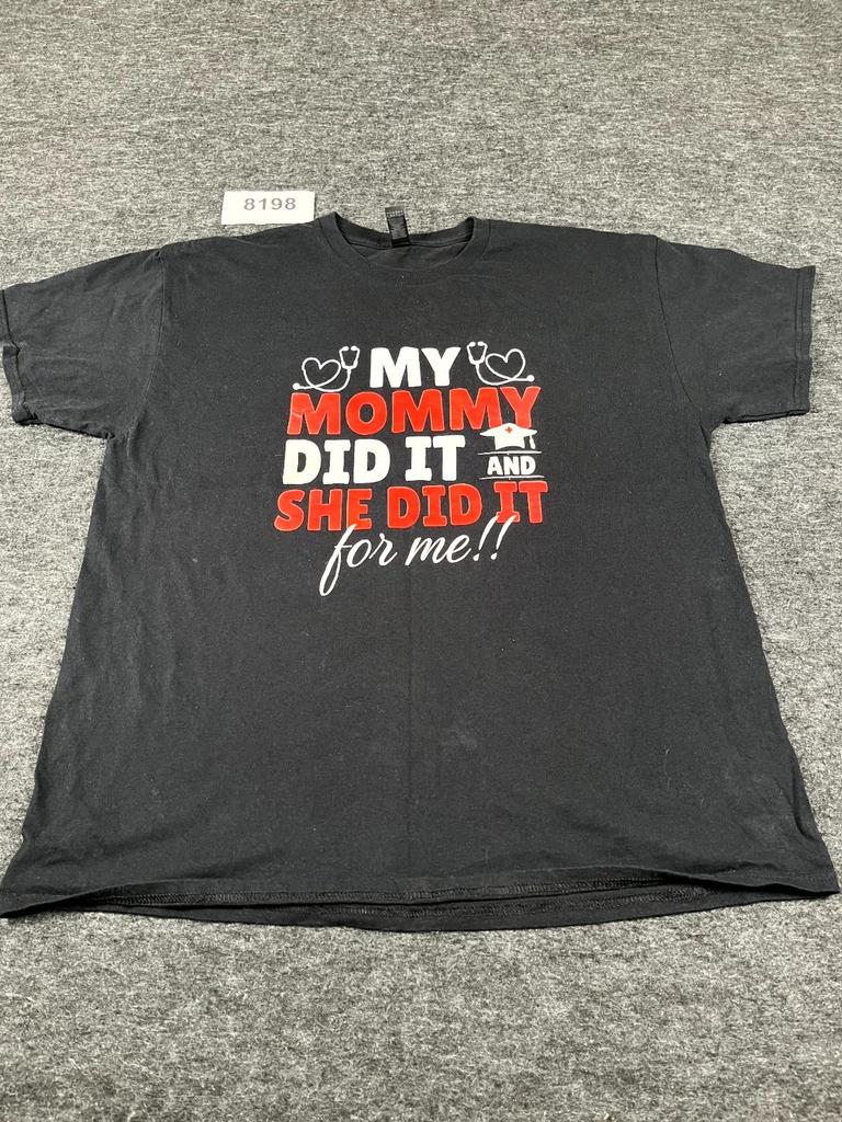Gildan T Shirt Mens XL Black Nurse Graduation Career Graphic Print Crew Neck Unisex T-Shirt