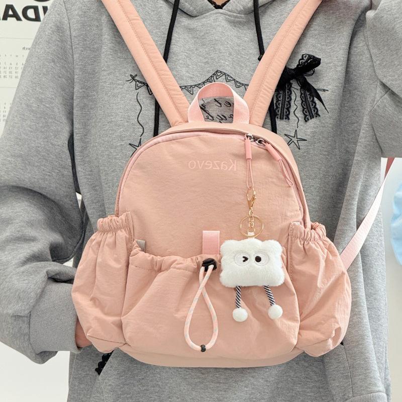 Student schoolbag simple ins style college student backpack women commuter versatile lightweight travel backpack