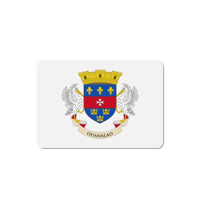 Aimant Drapeau Saint-Barthélemy - Multicolore - 9 Cm - 50 Pièces - Résine Synthétique - Mixte