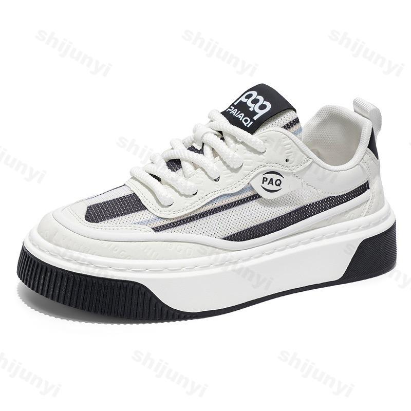 Men's Niche Design Low Cut Thick Soled Casual Sports Shoes 2026 Spring New Fashi Trendy Breathable Comfortable Chunky sneakers